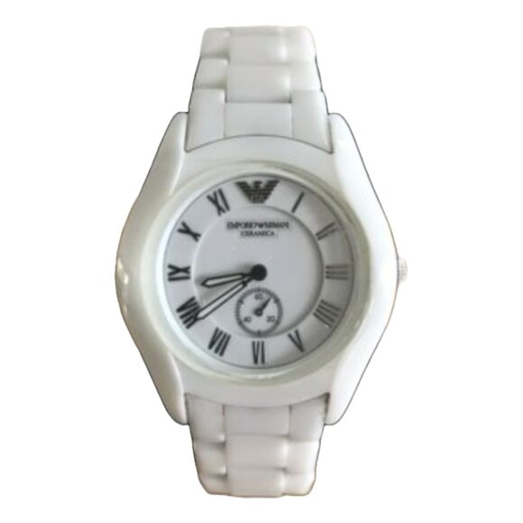 Emporio Armani White Ceramic Watch